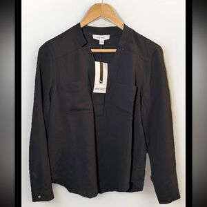 Nine West Black Pullover Blouse Women’s Small – Long Sleeve NWT Career Top